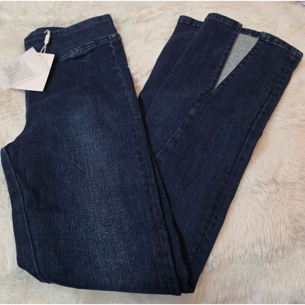 Bayeas Los Angeles High-Waisted Front Split Hem Flared Jeans - NWT Size S